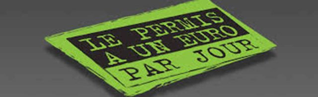 permis a un euro par jour