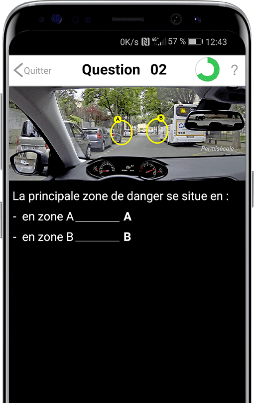 questions corrections tests auto-école