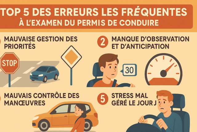 les erreurs a éviter au permis