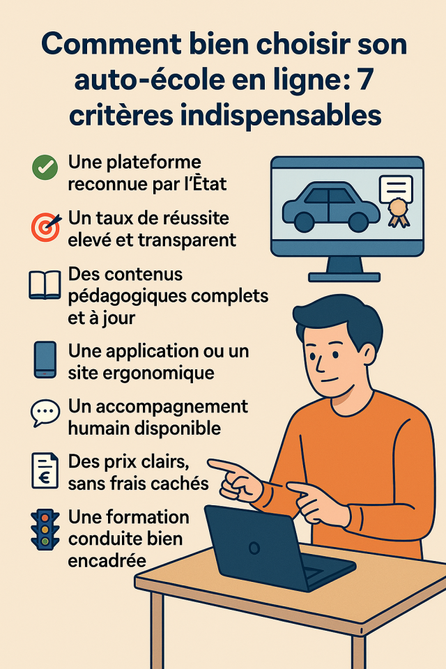 7 critères pour choisir son auto-école en ligne