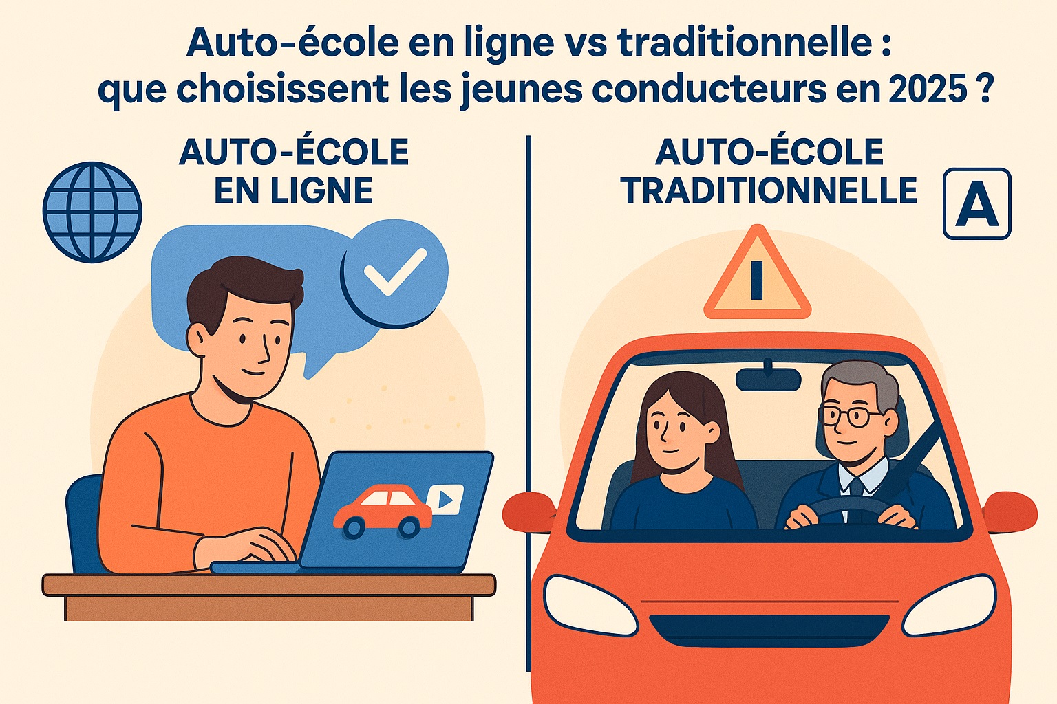 Auto-école en ligne vs traditionnelle : que choisissent les jeunes ...
