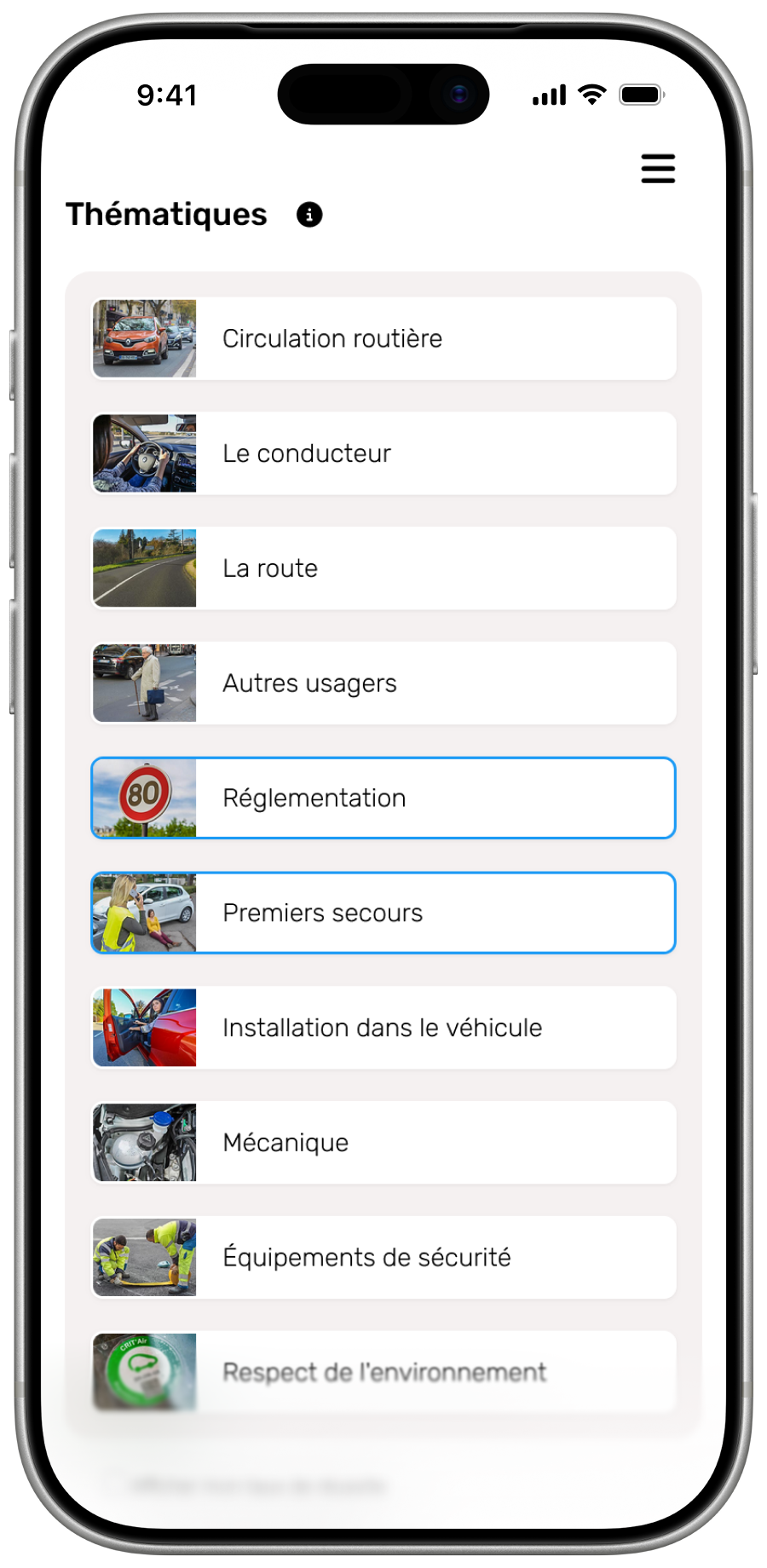 tests thematiques